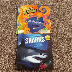 Set of 2 Shark books- Sea Splash and Sharks